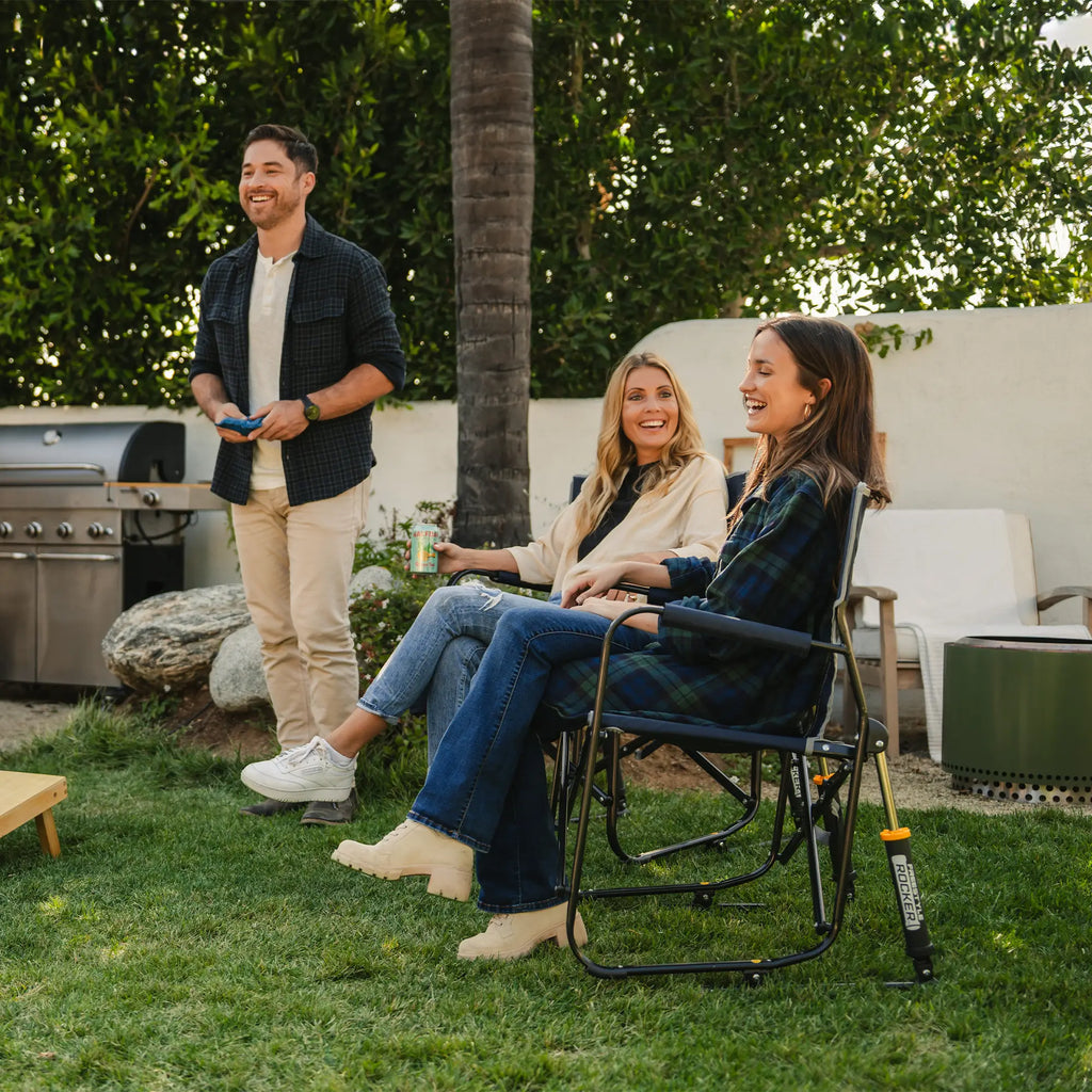 Patented Spring-Action Freestyle Rocker - Choice 711 - RoadTrip Rocker Smooth Motion Camp Chair Detail