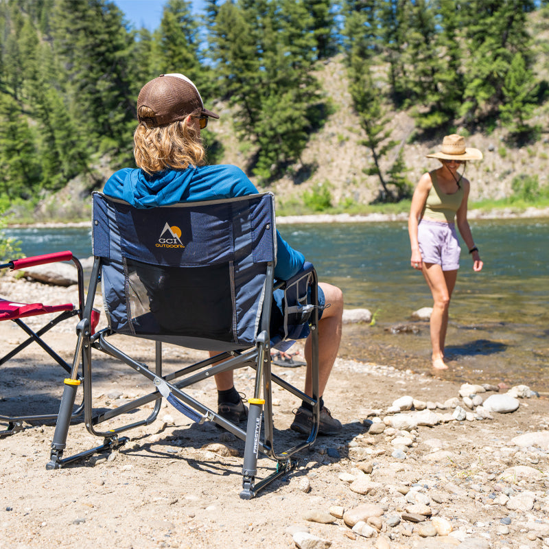 Luxury Camp Freestyle Rocker XL - Choice 552 - Patented Spring-Action Rocking Chair for Camping Detail