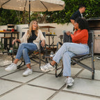 Luxury Camp Freestyle Rocker XL with Side Table - Choice 836 - Freestyle Rocker Portable Outdoor Folding Chair Detail