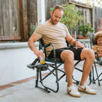 Smooth Motion Freestyle Rocker with Side Table - Choice 853 - RoadTrip Rocker Smooth Motion Camp Chair Detail