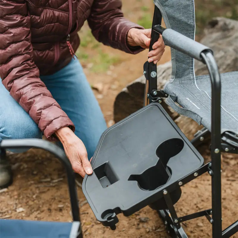 Smooth Motion Freestyle Rocker with Side Table - Choice 853 - RoadTrip Rocker Smooth Motion Camp Chair Detail