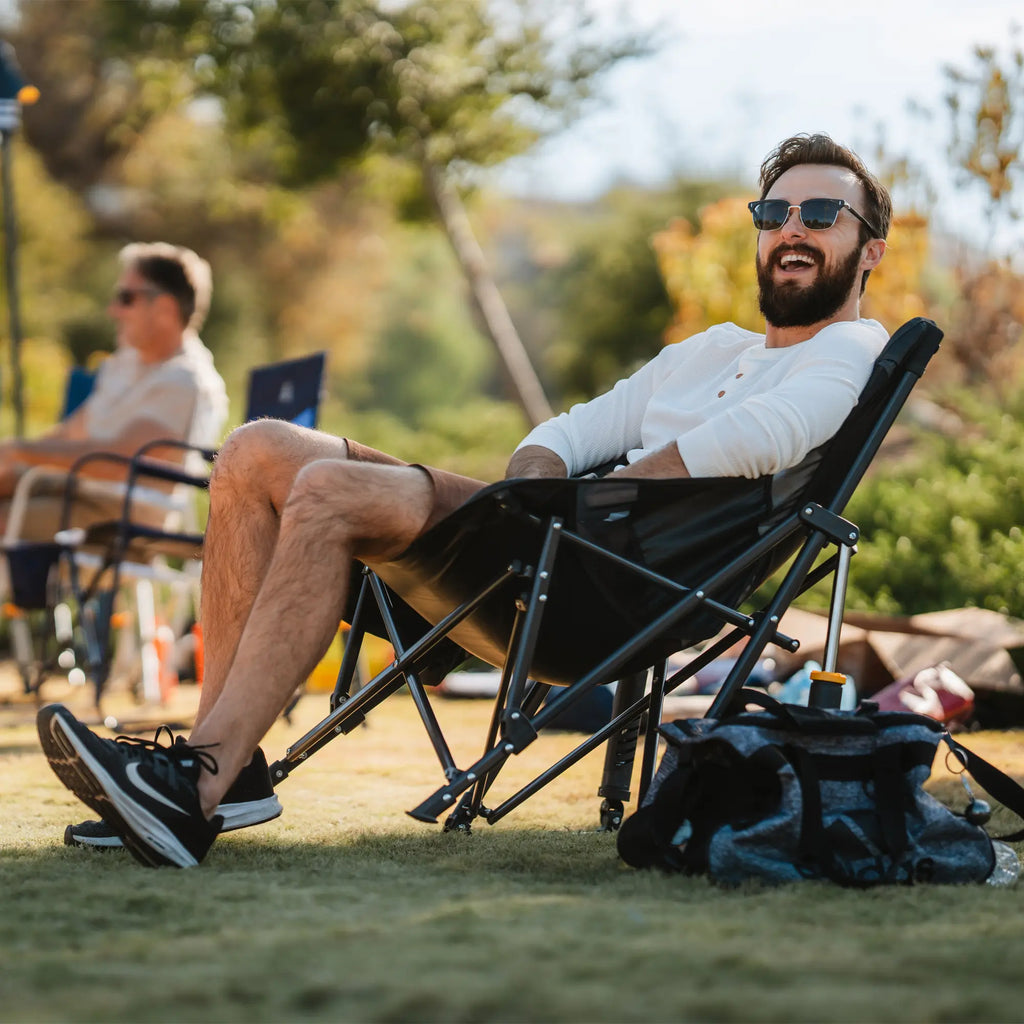 Patented Spring-Action Pod Rocker Elite - Choice 832 - Freestyle Rocker Portable Outdoor Folding Chair Detail