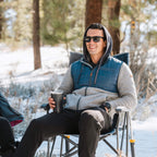 Heavy-Duty Freestyle RoadTrip Rocker - Choice 855 - Heavy-Duty Kickback Rocker with Beverage Holder Detail