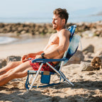Rust-Resistant Aluminum Backpack Beach Chair - Choice 709 - Rust-Resistant Aluminum Sand-Friendly Lounge Chair Detail