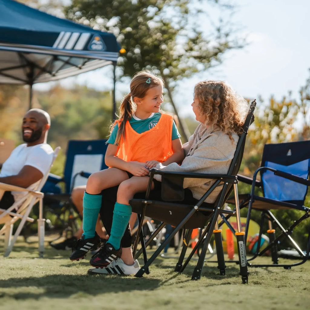 Patented Spring-Action Comfort Pro Rocker XL - Choice 107 - Freestyle Rocker Portable Outdoor Folding Chair Detail