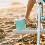 Sand-Friendly Big Surf with Slide Table - Choice 334 - Portable Heavy-Duty Low Boy Chair for Ocean Side Detail