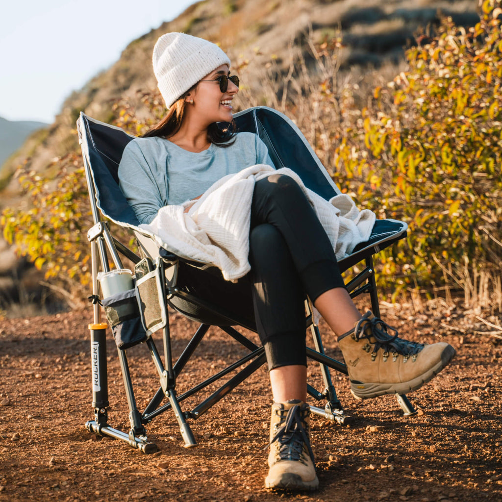 Premium All-Weather Pod Rocker - Choice 933 - Freestyle Rocker Portable Outdoor Folding Chair Detail