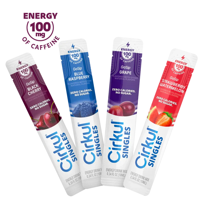 Natural Fruit Flavored 16-Pack  Singles GoSip Bundle H74N - Electrolyte Hydration Enhanced Taste Cartridges - Default Title