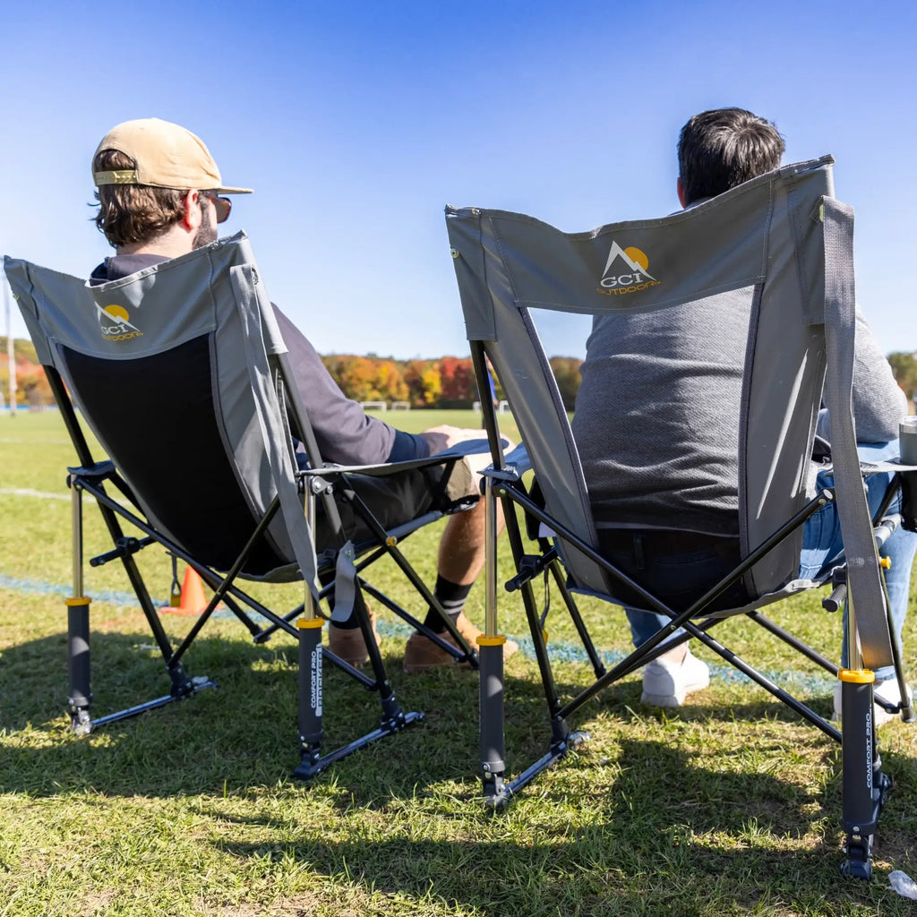 Smooth Motion Comfort Pro Rocker - Choice 375 - Patented Spring-Action Rocking Chair for Camping Detail