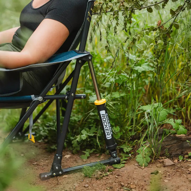 Patented Spring-Action Kickback Rocker - Choice 345 - Patented Spring-Action Rocking Chair for Camping Detail