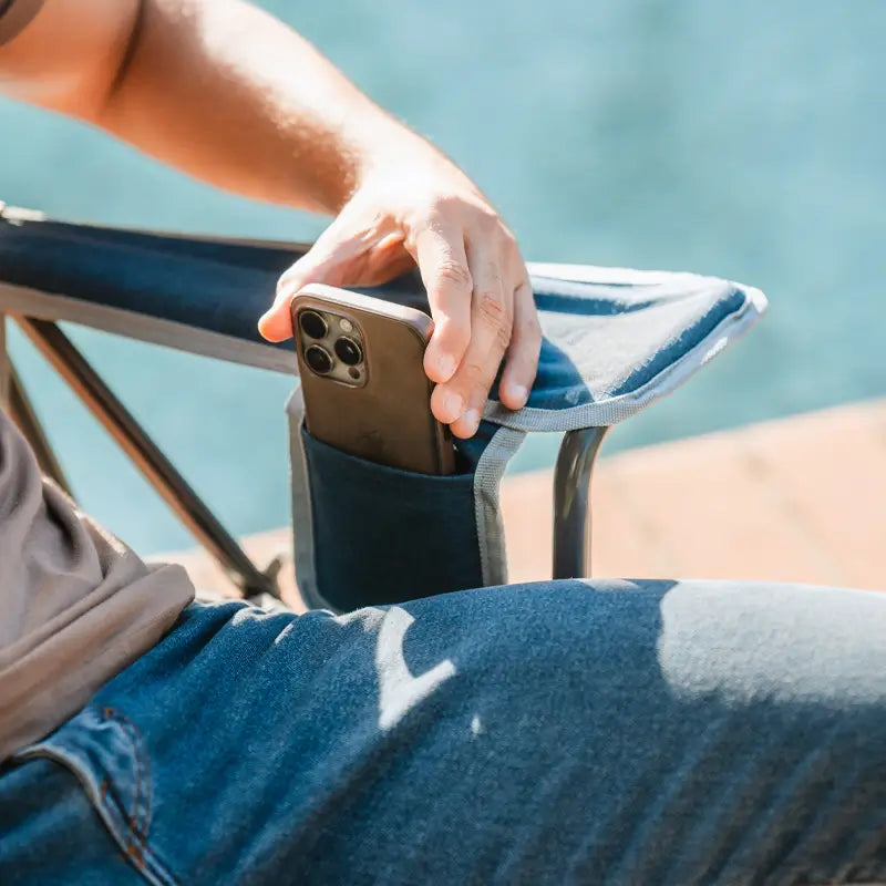 Patented Spring-Action Kickback Rocker - Choice 345 - Patented Spring-Action Rocking Chair for Camping Detail