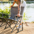 Patented Spring-Action Kickback Rocker - Choice 345 - Patented Spring-Action Rocking Chair for Camping Detail