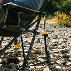 Patented Spring-Action Kickback Rocker - Choice 345 - Patented Spring-Action Rocking Chair for Camping Detail