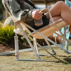 Patented Spring-Action Kickback Rocker - Choice 345 - Patented Spring-Action Rocking Chair for Camping Detail
