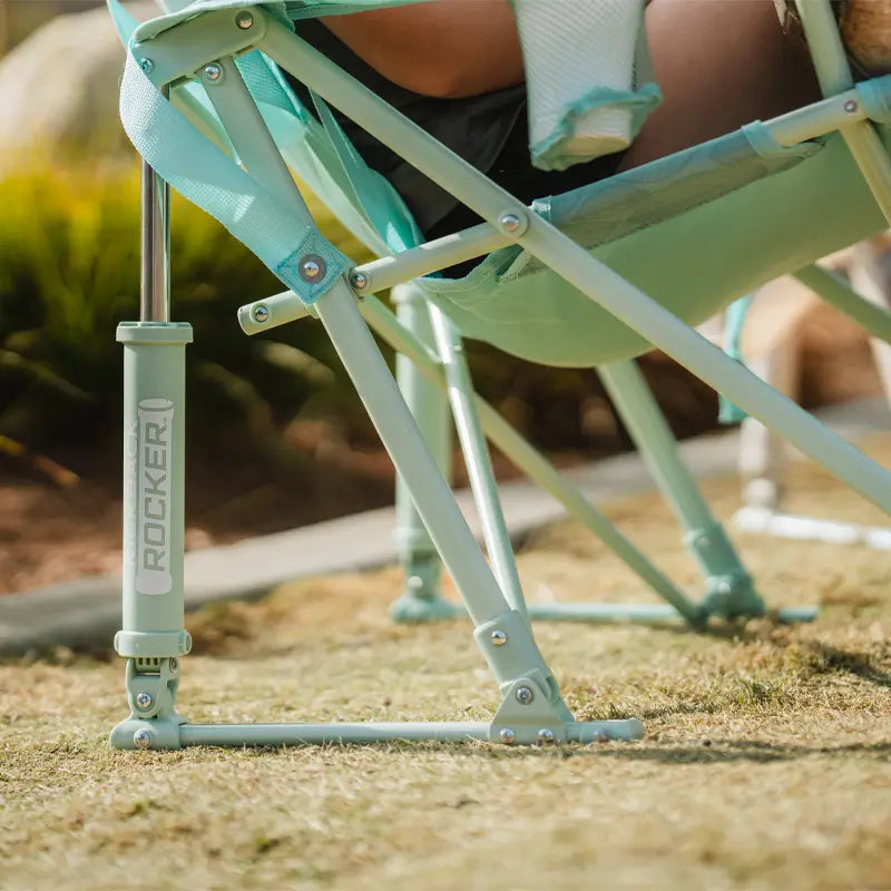 Patented Spring-Action Kickback Rocker - Choice 345 - Patented Spring-Action Rocking Chair for Camping Detail