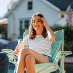 Patented Spring-Action Kickback Rocker - Choice 345 - Patented Spring-Action Rocking Chair for Camping Detail