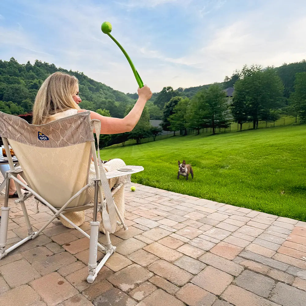 Patented Spring-Action Kickback Rocker - Choice 345 - Patented Spring-Action Rocking Chair for Camping Detail