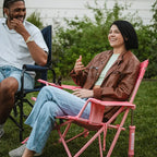 Patented Spring-Action Kickback Rocker - Choice 345 - Patented Spring-Action Rocking Chair for Camping Detail
