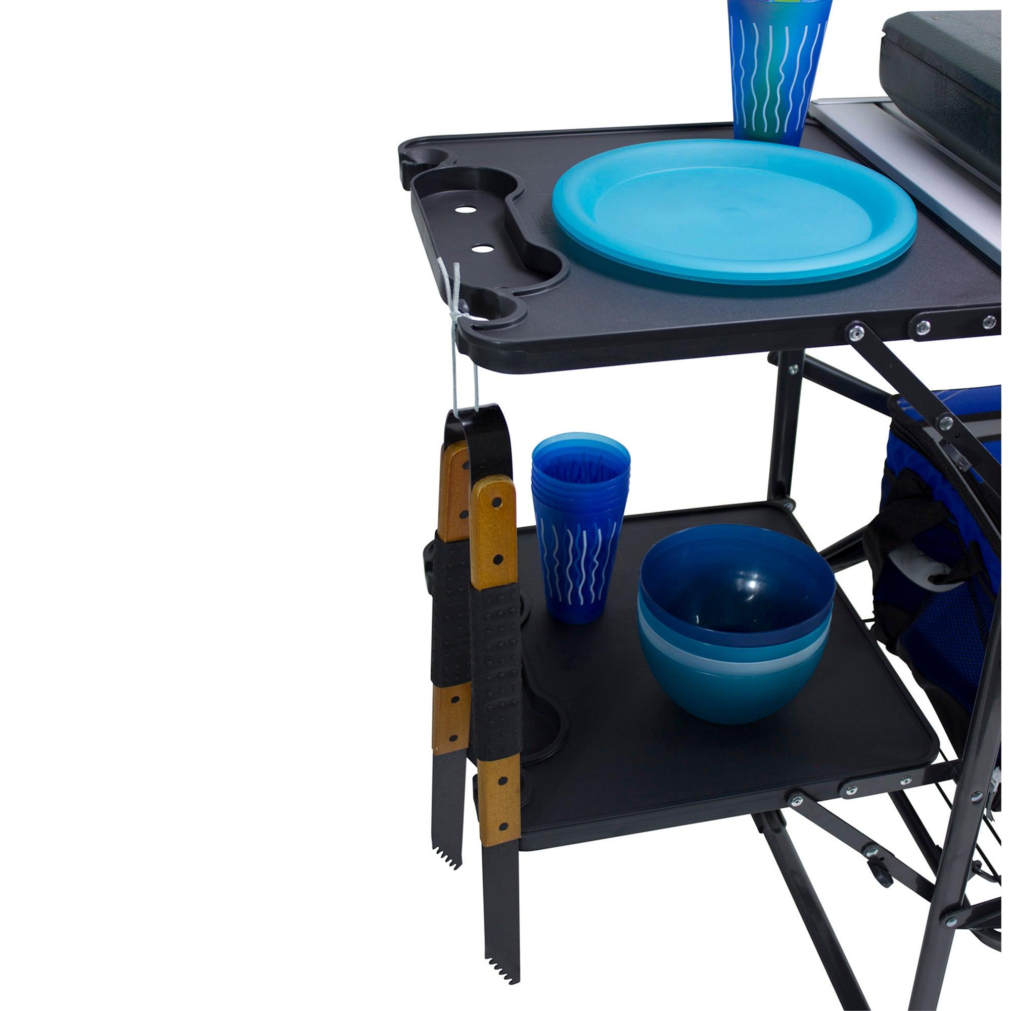 Portable Culinary Slim-Fold Cook Station - Choice 575 - Heat-Resistant Over-Fire Grill Rack for Camping Detail