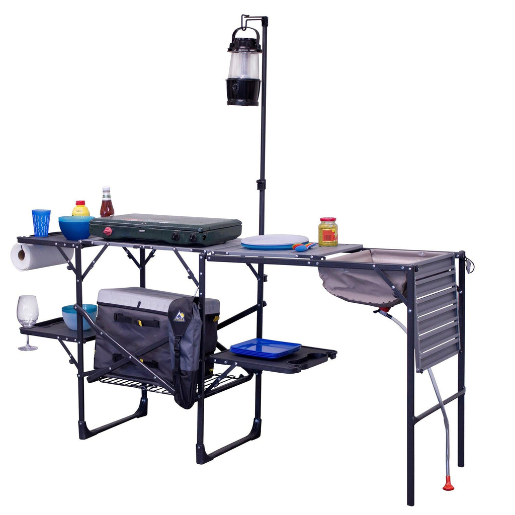 Heat-Resistant Tool Master Cook Station - Choice 171 - Heavy-Duty Stainless Steel Camp Cooking Gear Detail