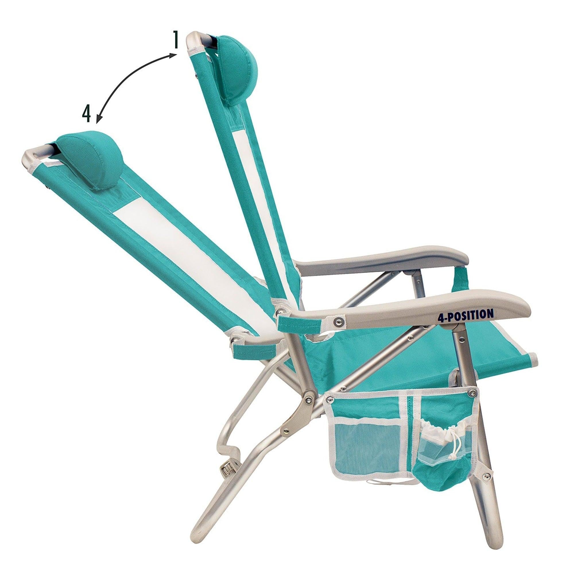 Low-Profile Bi-Fold Beach Chair - Choice 601 - Portable Heavy-Duty Low Boy Chair for Ocean Side Detail