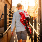 Luxury Camp College Comfort Pro Rocker - Nebraska Cornhuskers - Choice 161 - Heavy-Duty Kickback Rocker with Beverage Holder Detail