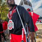 Smooth Motion College Comfort Pro Rocker - Ohio State Buckeyes - Choice 676 - RoadTrip Rocker Smooth Motion Camp Chair Detail