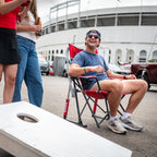 Smooth Motion College Comfort Pro Rocker - Ohio State Buckeyes - Choice 676 - RoadTrip Rocker Smooth Motion Camp Chair Detail