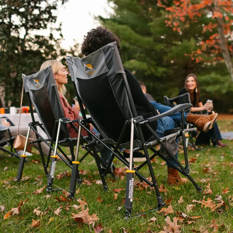 Heavy-Duty Freestyle RoadTrip Rocker - Choice 855 - Heavy-Duty Kickback Rocker with Beverage Holder Detail