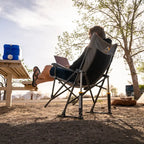 Heavy-Duty Freestyle RoadTrip Rocker - Choice 855 - Heavy-Duty Kickback Rocker with Beverage Holder Detail