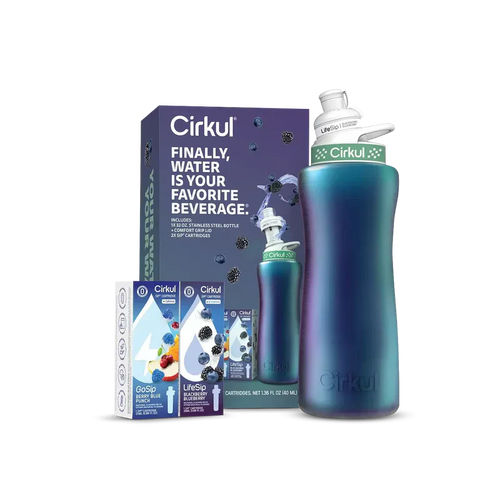 Deliciously Squishy 32oz. Chameleon Stainless Steel Bottle Starter Kit 95KR - Playful Star & Heart Shaped Geometric NeeDoh - Default Title