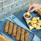Portable Culinary Slim-Fold Cook Station - Choice 575 - Heat-Resistant Over-Fire Grill Rack for Camping Detail