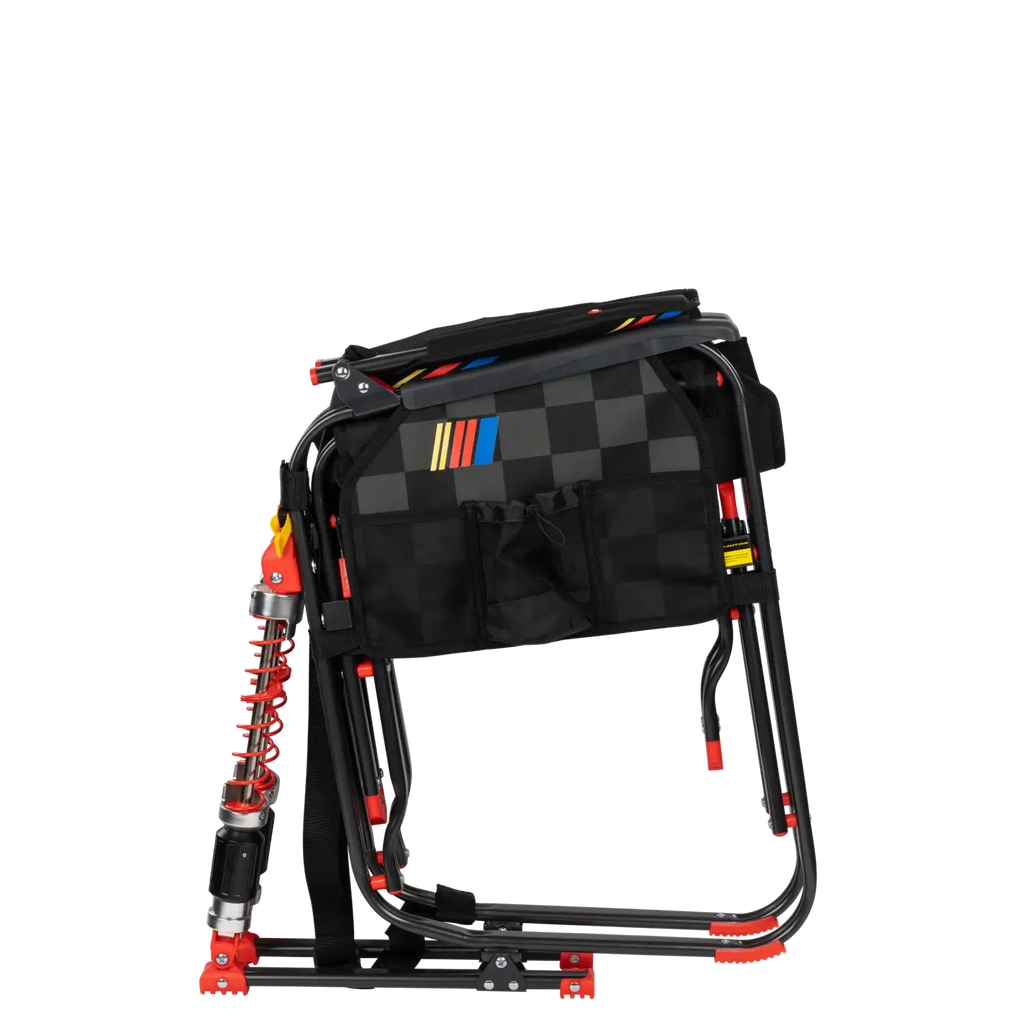 Patented Spring-Action Adjustable Rocker - NASCAR - Choice 899 - Patented Spring-Action Rocking Chair for Camping Detail