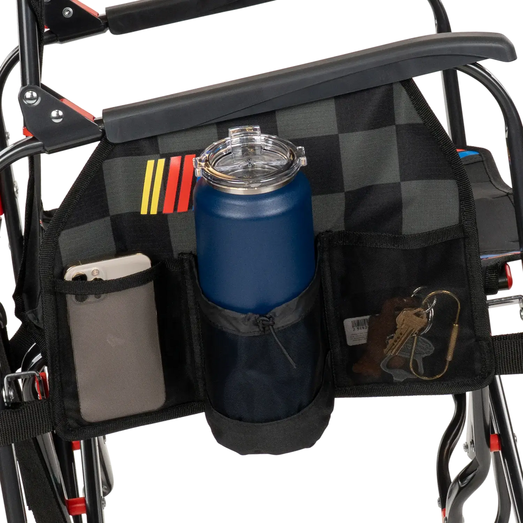 Patented Spring-Action Adjustable Rocker - NASCAR - Choice 899 - Patented Spring-Action Rocking Chair for Camping Detail