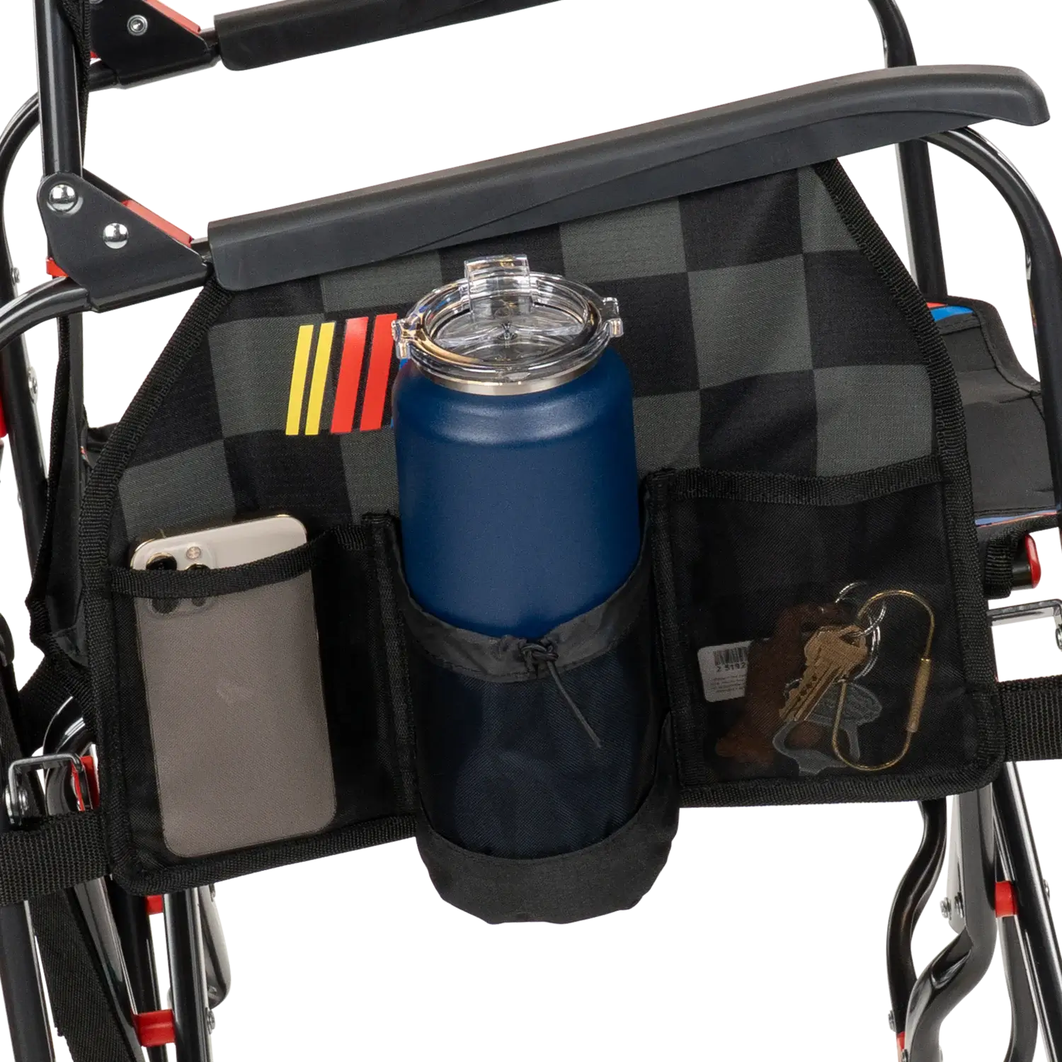 Patented Spring-Action Adjustable Rocker - NASCAR - Choice 899 - Patented Spring-Action Rocking Chair for Camping Detail