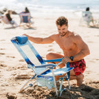 Low-Profile Bi-Fold Beach Chair - Choice 601 - Portable Heavy-Duty Low Boy Chair for Ocean Side Detail