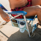 Low-Profile Bi-Fold Beach Chair - Choice 601 - Portable Heavy-Duty Low Boy Chair for Ocean Side Detail