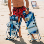Low-Profile Bi-Fold Beach Chair - Choice 601 - Portable Heavy-Duty Low Boy Chair for Ocean Side Detail