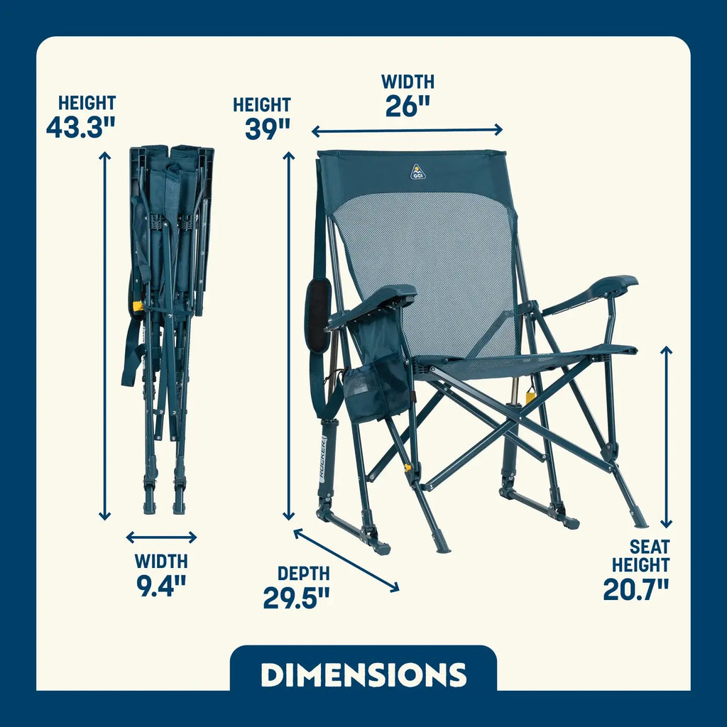 Smooth Motion BreezeRocker - Choice 504 - Patented Spring-Action Rocking Chair for Camping Detail