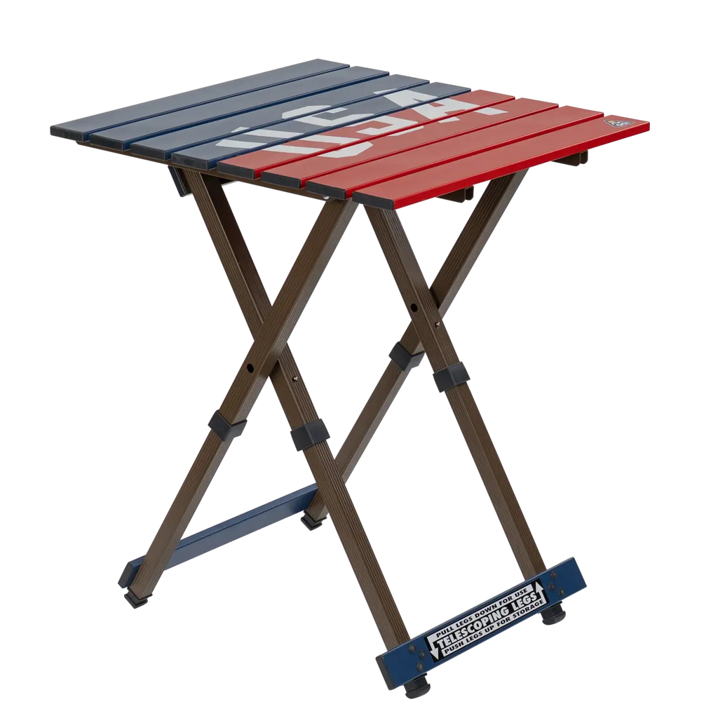 Heat-Resistant Compact Camp Table 20 - USA Anniversary Deluxe - Choice 757 - Master Outdoor Kitchen Station for Tailgating & BBQ - Default Title