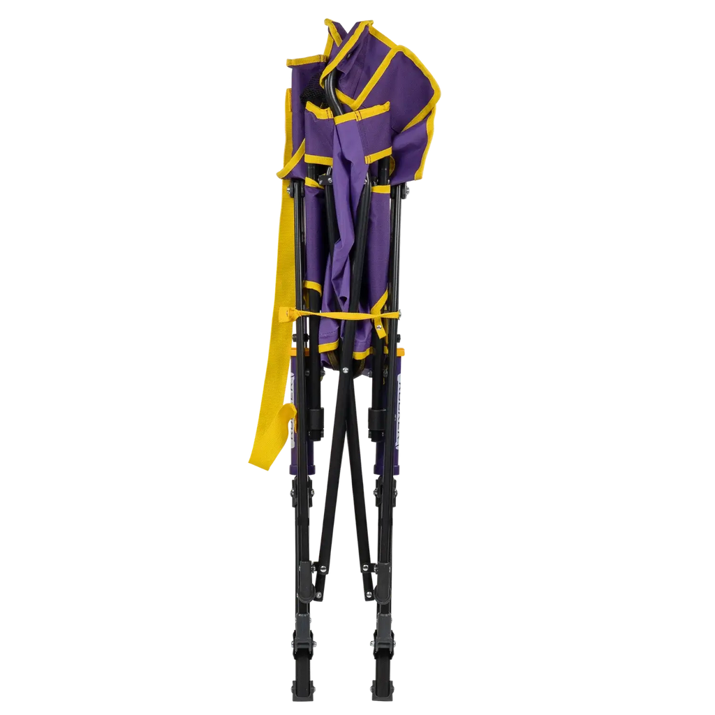 Luxury Camp College Comfort Pro Rocker - LSU Tigers - Choice 880 - Heavy-Duty Kickback Rocker with Beverage Holder Detail