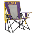 Luxury Camp College Comfort Pro Rocker - LSU Tigers - Choice 880 - Heavy-Duty Kickback Rocker with Beverage Holder - Default Title