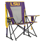 Luxury Camp College Comfort Pro Rocker - LSU Tigers - Choice 880 - Heavy-Duty Kickback Rocker with Beverage Holder - Default Title