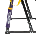 Luxury Camp College Comfort Pro Rocker - LSU Tigers - Choice 880 - Heavy-Duty Kickback Rocker with Beverage Holder Detail