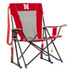 Luxury Camp College Comfort Pro Rocker - Nebraska Cornhuskers - Choice 161 - Heavy-Duty Kickback Rocker with Beverage Holder - Default Title
