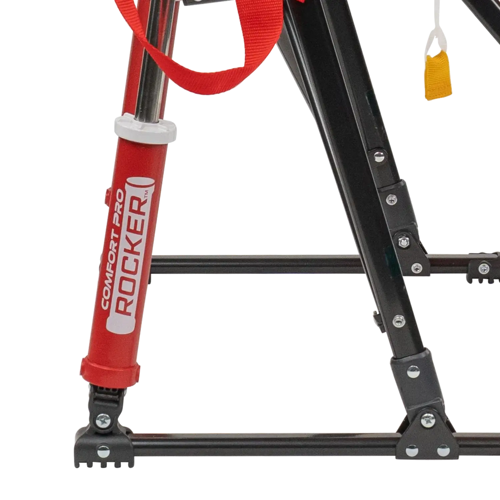 Luxury Camp College Comfort Pro Rocker - Nebraska Cornhuskers - Choice 161 - Heavy-Duty Kickback Rocker with Beverage Holder Detail