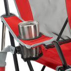 Smooth Motion College Comfort Pro Rocker - Ohio State Buckeyes - Choice 676 - RoadTrip Rocker Smooth Motion Camp Chair Detail
