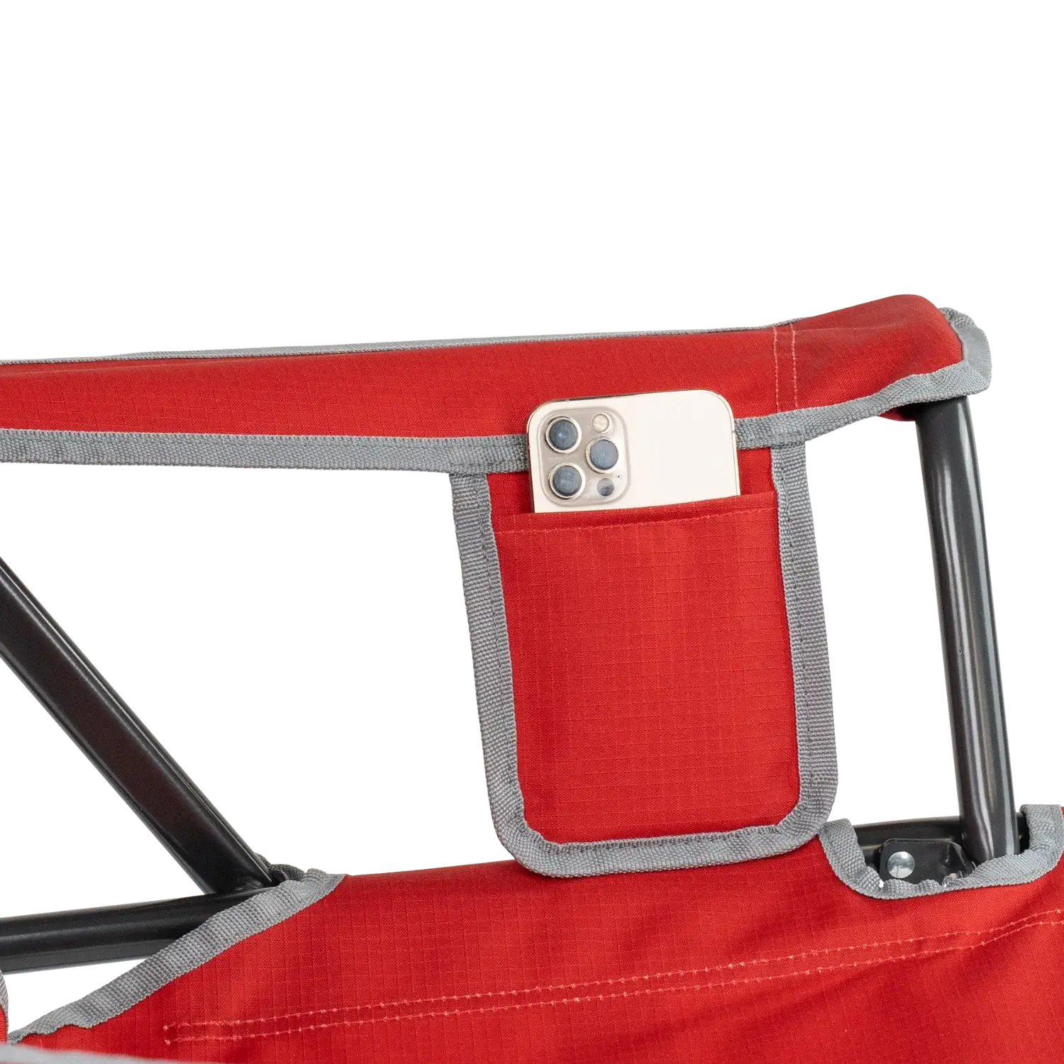 Smooth Motion College Comfort Pro Rocker - Ohio State Buckeyes - Choice 676 - RoadTrip Rocker Smooth Motion Camp Chair Detail