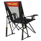 Smooth Motion College Comfort Pro Rocker - USC Trojans - Choice 856 - Patented Spring-Action Rocking Chair for Camping Detail