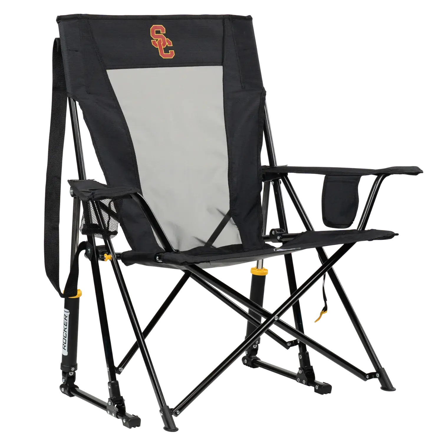 Smooth Motion College Comfort Pro Rocker - USC Trojans - Choice 856 - Patented Spring-Action Rocking Chair for Camping - Default Title